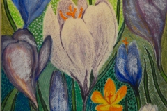Krokus -  af Nete Riemann -  Pastel, 31 x 41