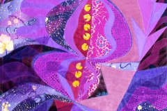 "Purple movements", Tekstilkunst af Nete Riemann , 55x47
