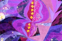 "Purple movements", Tekstilkunst af Nete Riemann , 55x47
